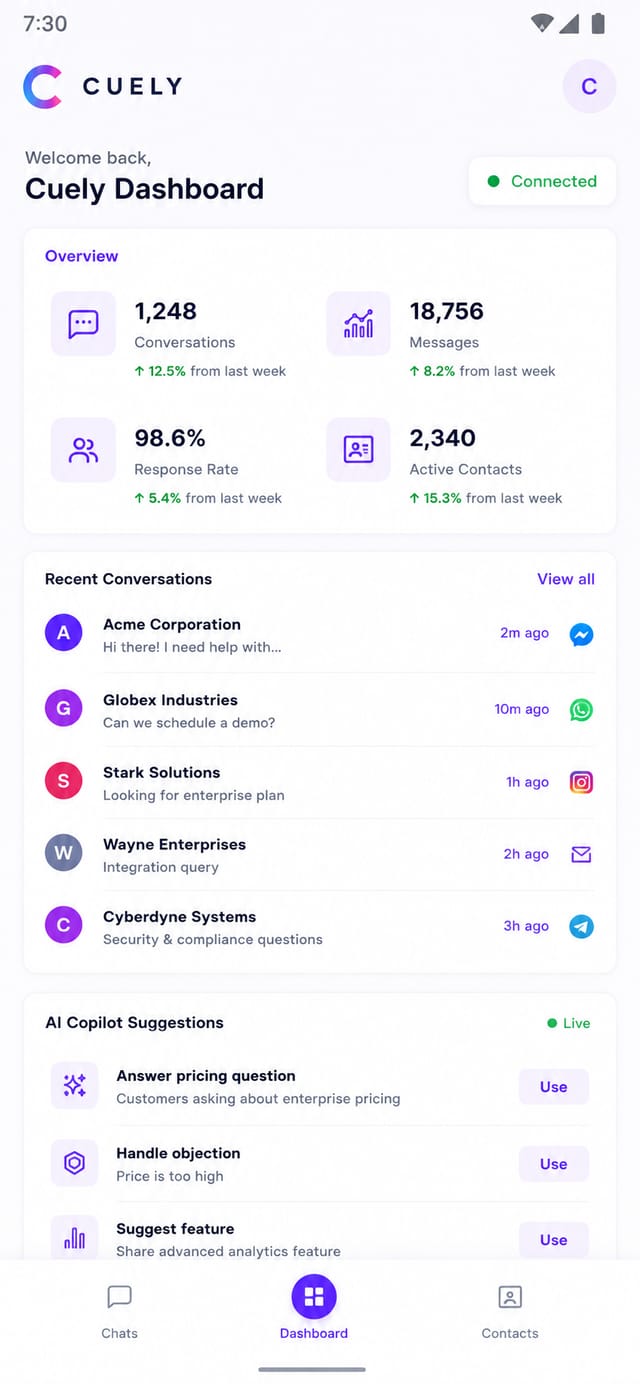 Cuely Android app